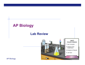 AP Biology Lab Review