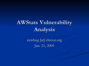 AWStats Vulnerability Analysis
