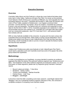 Coachella SWOT Analysis Research Report