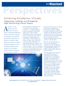 Achieving Excellence, Virtually
