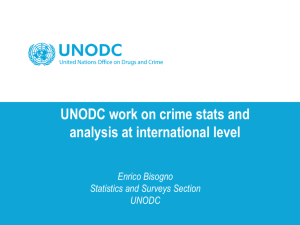 UNODC work on crime stats and analysis at international level