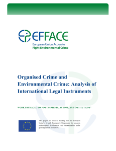 EFFACE_Organised Crime and Environmental