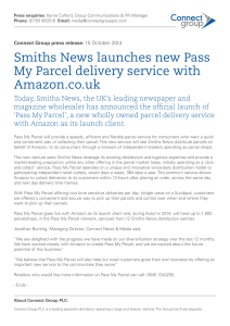 Smiths News launches new Pass My Parcel delivery service with