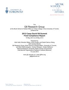 2012 Camp David G8 Summit Final Compliance Report