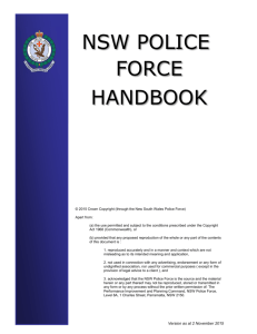 Police Handbook - NSW Police Force