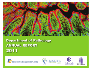 Department of Pathology ANNUAL REPORT