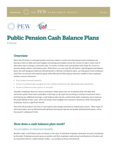 Public Pension Cash Balance Plans