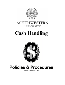 Cash Handling Policies & Procedures