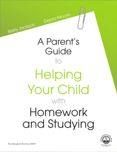 Parent's Guide to Helping Your Child with Homework and Studying