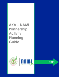 AKA – NAMI Partnership Activity Planning Guide