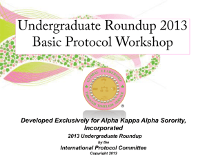 Developed Exclusively for Alpha Kappa Alpha Sorority, Incorporated