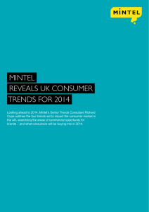 Mintel reveals UK consUMer trends for 2014