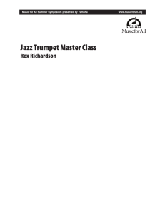 Jazz Trumpet Master Class