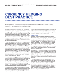 currency hedging best practice
