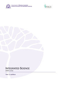 INTEGRATED SCIENCE