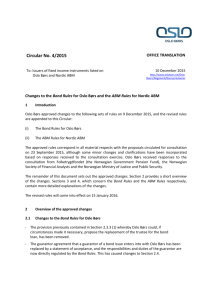 Circular No 4-2015 - Changes to the Bond Rules for Oslo Børs and