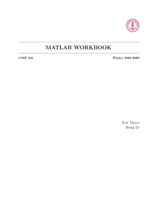 Matlab Workbook