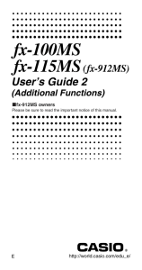 fx-100MS - Support