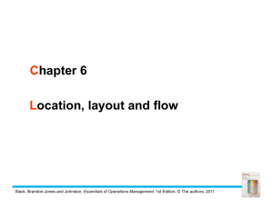 Chapter 6 Location, layout and flow