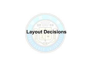 Layout Decisions