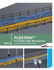 Cooper B-Line - FLEXTRAY Cable Management