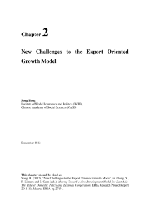 Chapter 2 New Challenges to the Export Oriented Growth