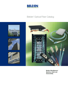 Belden Optical Fiber Catalog