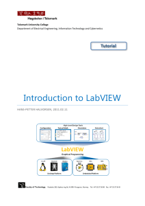 Tutorial: An Introduction to LabVIEW