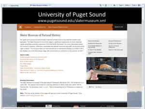 Puget Sound Water Birds - University of Puget Sound