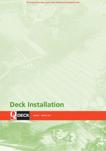 Deck Installation - Barbour Product Search