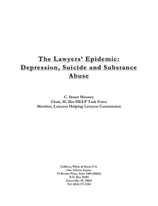 The Lawyers' Epidemic: The Lawyers' Epidemic: Depression