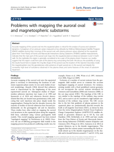 Problems with mapping the auroral oval and magnetospheric