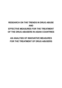 Research on the Trends in Drug Abuse and Effective Measures for