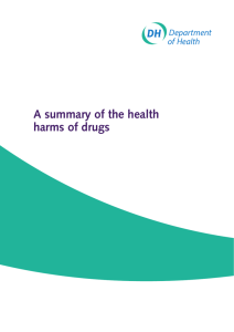 A summary of the health harms of drugs