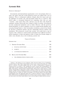 Systemic Risk - International Insolvency Institute