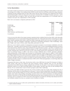 letter - Fairfax Financial Holdings Limited