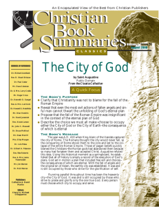 The City of God - Christian Book Summaries