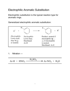 Electrophilic Aromatic Substitution