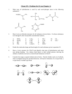 Chem 233: Problem Set #1 (on Chapter 1)