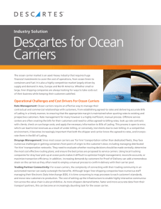 Descartes for Ocean Carriers