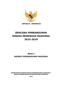 rencana pembangunan jangka menengah nasional 2015-2019