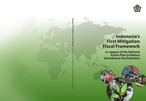 Indonesia's First Mitigation Fiscal Framework - UNDP