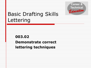 Basic Drafting Skills Lettering
