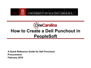 How to Create a Dell Punchout in PeopleSoft
