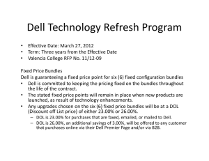 Dell Presentation - Office of Finance & Administration