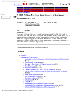 IT-522R - Vehicle, Travel and Sales Expenses of Employees