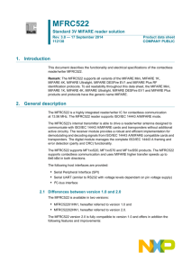 MFRC522 - NXP Semiconductors