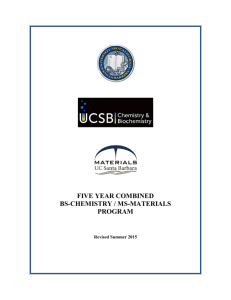 BS Chemistry/MS Materials Program Brochure