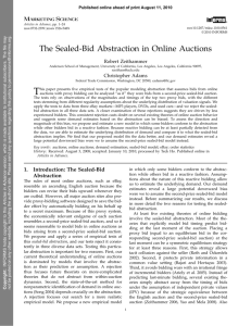 The Sealed-Bid Abstraction in Online Auctions