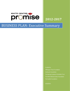 BUSINESS PLAN: Executive Summary